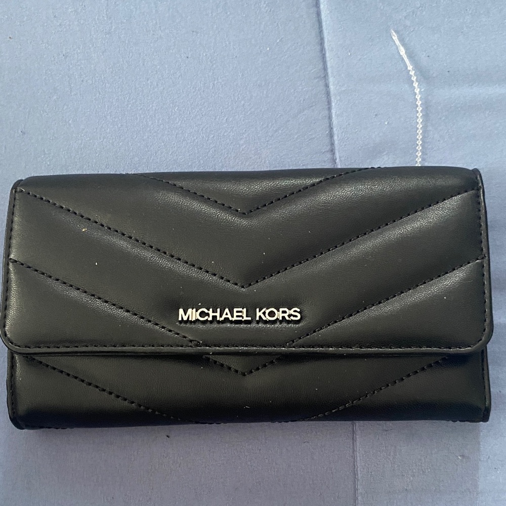 Michael Kors Quilted Black Clutch
